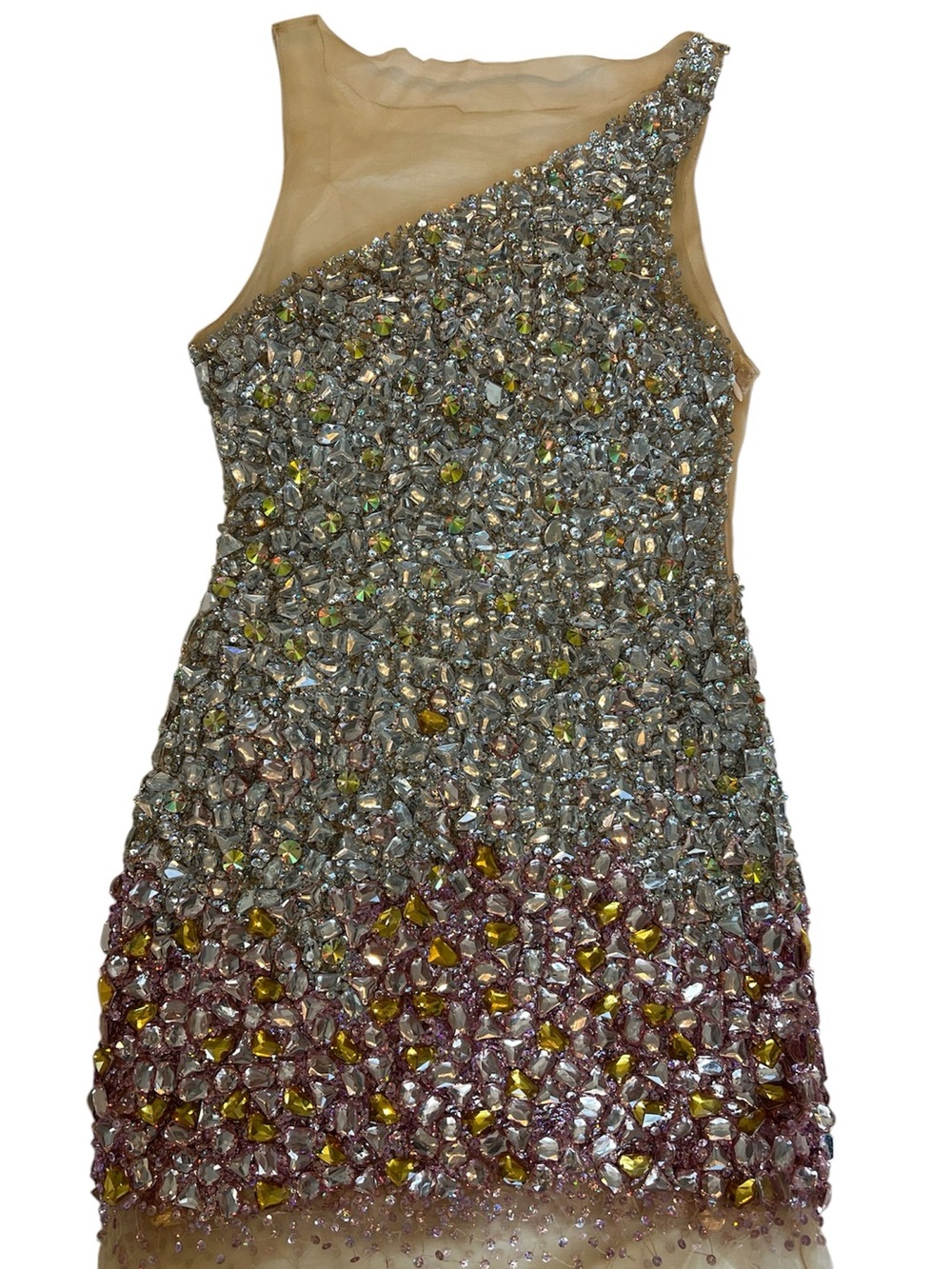 Pink Rhinestone Covered Party Dress! NWT